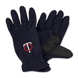 MLB Men's Minnesota Twins Fleece Gloves (Navy, Mens)