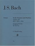 Sonatas and Partitas for Violin solo  BWV 1001-1006 - (notated and annotated version) - violin - (HN 356)
