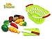 Little Treasures Vegetable Basket Play Set, Cut and Chop Series, 10 Pieces, 3 Years and Up