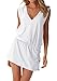 Women Deep V Open-back Beach Summer Bikini Cover-up Cover Up Beach Skirt Dress