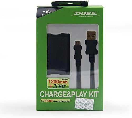 Xbox One Charge and Play Kit - 1200 mAh Rechargeable Battery and 3 Meters Charging Cord