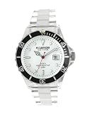 K&BROS Men's Ice-Time Black Bezel Watch #9379-4