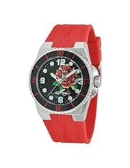 Ed Hardy Womens FU-RS Fusion Red Watch