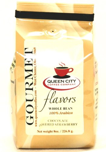Queen City Chocolate Covered Strawberry Flavored Whole Bean
