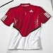 Sports : adidas Tennispolo Zip M&auml;nner, rot