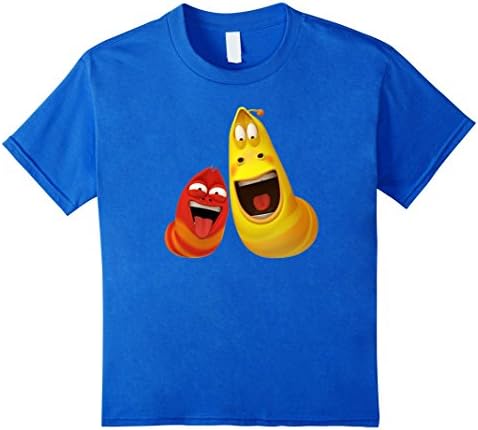 Kids Larva and Friends t shirt - version 4 12 Royal Blue