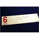 St. Louis Cardinals Stan Musial Autographed Musial Day Pitching Rubber