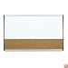 Quartet Cubicle Arc Frame Magnetic Combination Board, Bulletin and Dry-Erase Boards, 30 x 18 Inches, Aluminum Frame (ARCCB3018)