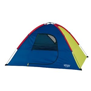 Wenzel Sprout 6 X 5-Feet Two-Person Children Dome Tent (Green/Blue/Red)