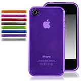 CaseCrown Gel Polymer Case for Apple iPhone 4 (Fits AT&T iPhone 4 only) - Purple
