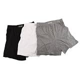 Liquidation: sous-vêtements boxers JEEP plains pour garçon, en 100% coton (lot de 6)