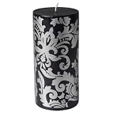 Kitchen & Housewares : New Baroque Black Pillar Candle