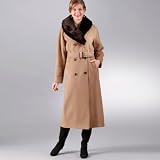 Wool and cashmere coat, length 120 cm