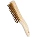 Weiler Plater's Wire Scratch Brush, Brass, Straight Wire