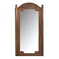 Columns Wall Mount Jewelry Armoire - Brown Mahogany