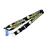 Golden State Warriors Clip Lanyard Keychain Id Holder - Black