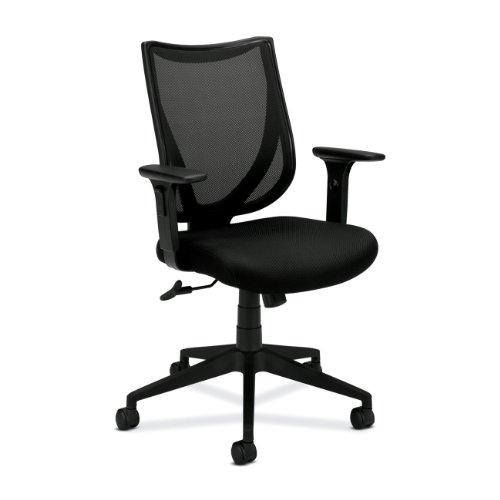 basyx by HON HVL561 Mid-Back Mesh Back Chair, Black basyx by HON HVL561 Mid-Back Mesh Back Chair, Black