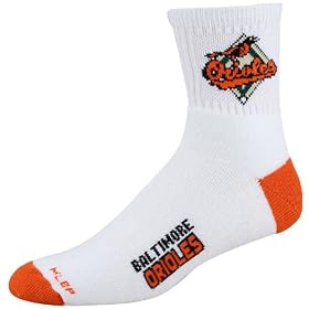 Click here to buy Baltimore Orioles White (501) 10-13 Team Logo Tall Socks by Football Fanatics.