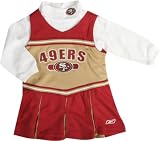 San Francisco 49ers Infant Long Sleeve Cheerleader Jumper - 12 months
