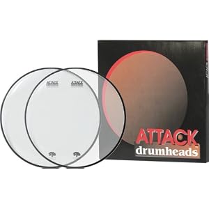 Attack Ocheltree Drum Head Pack, Clear Clear 13 by