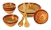 Mountain Woods 7 Piece Cherry Rim Salad Bowl Set