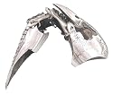 Bird Skull Silver Tone Pewter Finger Armor Spike Ring