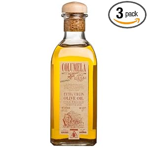 Columela Extra Virgin Olive Oil, Cold Pressed, Picual, 17-Ounce Glass Bottles (Pack of 3) by 