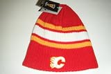 Calgary Flames NEW Authentic Beanie Toque Knit Hat Reversible