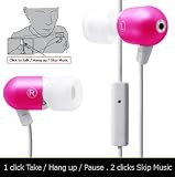 Radius RK-CA511P Atomic Bass earphones designed for the iPhone - Pink