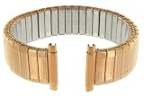 16-22mm Straight End Speidel Twist-O-Flex Rose Gold GP Stainless Steel Expansion Watch Band 605/42