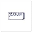 Xstamper Ecostamp "Entered" Title Stamp, 2 x 0.5 Inches, Blue (4409)
