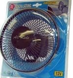 12 volt - Oscillating Fan - 6 Inch Diameter + Fixing Bracket