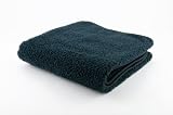 Buscher 30106-900 Saunalaken 100 x 200 cm, Teddy Plüsch-Microfaser, 300g/qm, schwarz