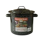 41%2BEmt MU L. SL160  Granite Ware 4 Quart Stockpot with Steamer Insert