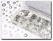 350-Piece Flat and Lock Washer Hardware Assortment - 14 Sizes/Styles