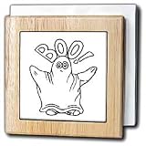 Haloween Ghost - 6 Inch Tile Napkin Holder