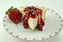 New York Style Cheesecake with Strawberry Topping