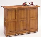 Home Styles Swing Open Portable Bar w/ Cottage Oak Finish