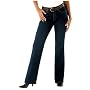 Aura from the Womens at Wrangler Womens Instantly Slimming Jean, Turquoise Denim