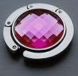 Pink Crystal Folding Handbag Purse Hooks Hangers