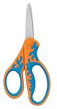 Fiskars 12-94237097 Kids 5-Inch Softgrip Pointed-Tip Scissors, Colors May Vary