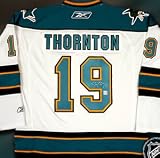 Joe Thornton Signed San Jose Sharks White Reebok Premier Jersey