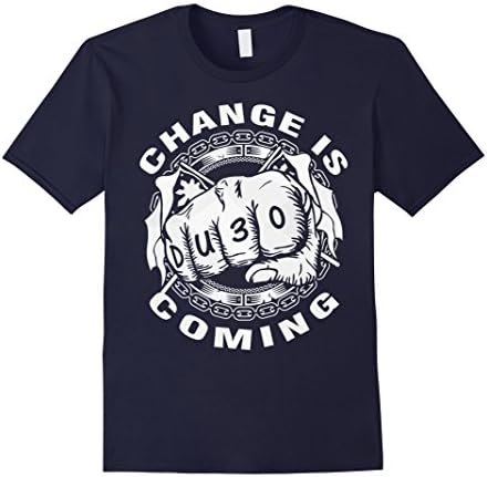 Men's DUTERTE DU30 TShirt Change Is Coming TShirt 3XL Navy