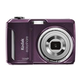 Kodak EASYSHARE C1550 16 MP Digital Camera with 5x Optical Zoom - Purple