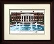 Mary Washington College Alma Mater Alma Mater 14x18 Lithograph in Mahogany Frame