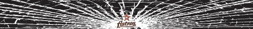 Houston Astros Shattered Auto Visor Decal