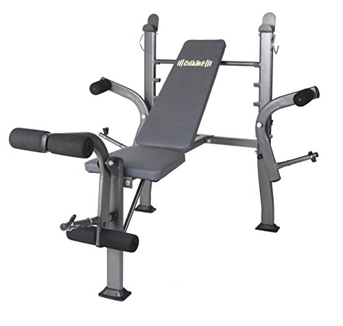 Body Champ Standard Weight Bench with Butterfly, Dark Gray/Black
