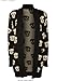 Crazy Girls Women's Skull Print Knitted Open Cardigan, Small / Medium
