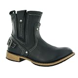 Caterpillar Vinson Black Leather Mens Boots Size 10 UK