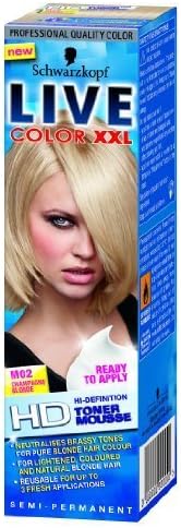 LIVE Color XXL M01 Icy Platinum HD Toner Mousse by Henke Beauty Care